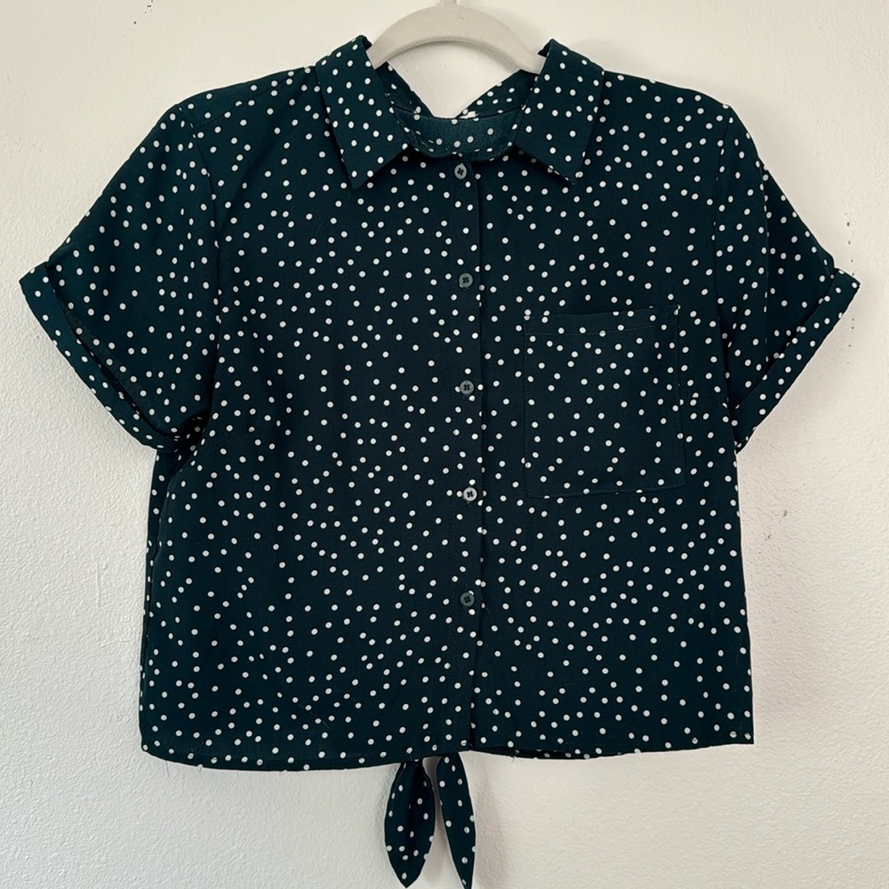 Work cropped button up